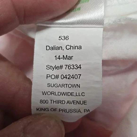 {Lily Pulitzer} Pink and White Cala Skort Hotty Get Crackin - Size 0 - Picture 9 of 11